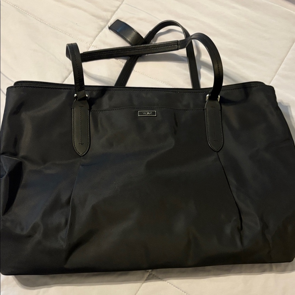 Tumi Black Nylon Tote Bag with Shoulder Straps